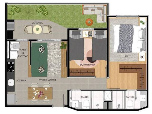 #3 - Apartamento para Venda em Bom Jesus dos Perdões - SP