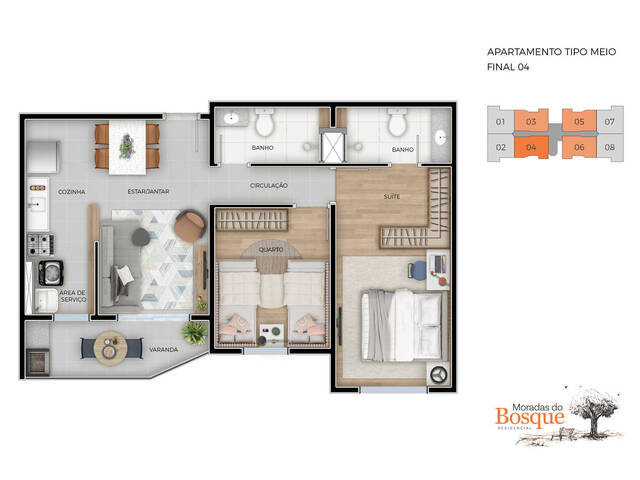 Apartamento para Venda em Bom Jesus dos Perdões - 5